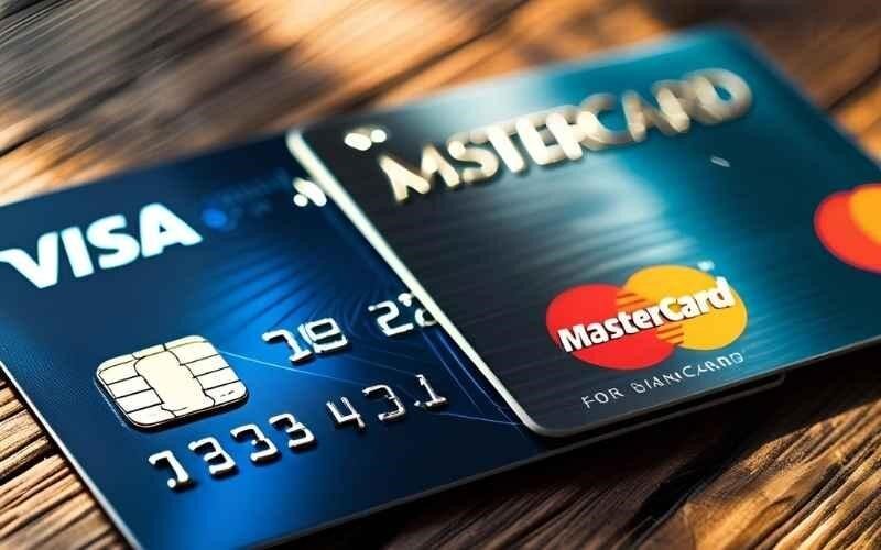 ویزا کارت و مستر کارت روی هم برای مقایسه پرداخت های بین المللی